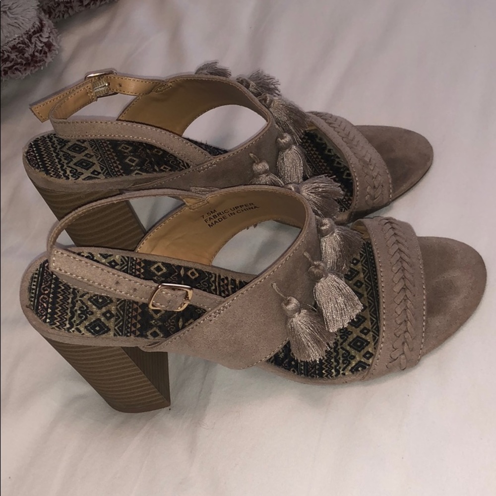 Tasseled heels